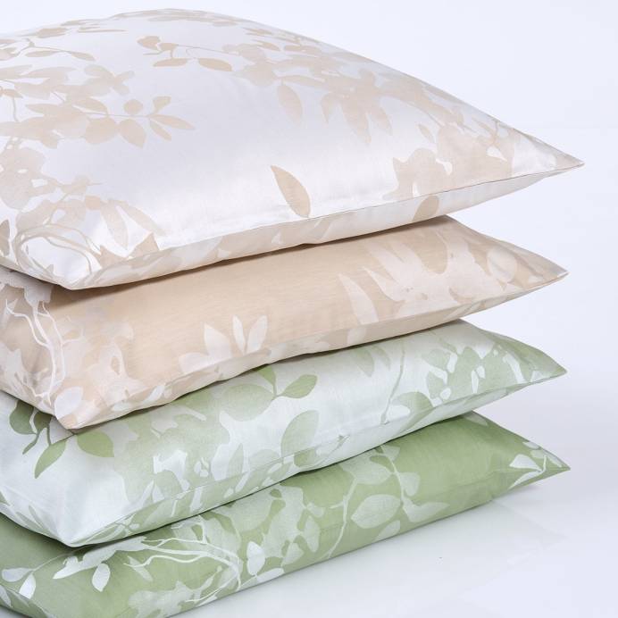 Christian Fischbacher Bettwäsche Jacquard Leaves Verso