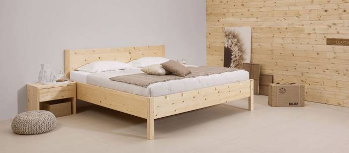 Gaderform Massivholzbett Natura