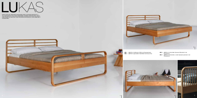 Massivholzbetten Luna Bett Lukas