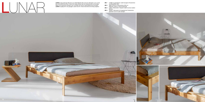 Massivholzbetten Luna Bett Lunar
