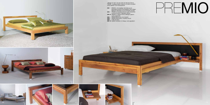 Massivholzbetten Luna Bett Premio
