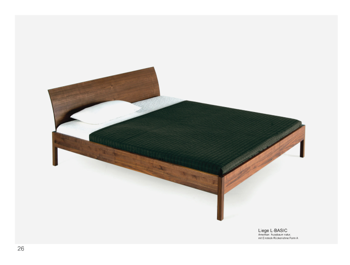 Massivholzbetten Zack Liege L Basic