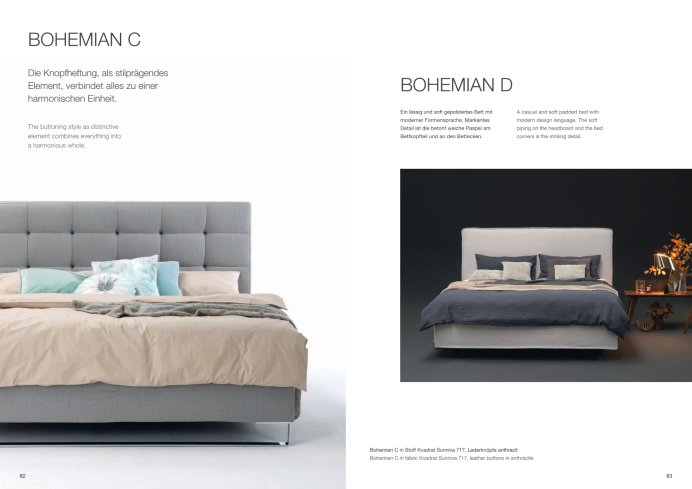 Polsterbetten Moeller Design Bett Bohemian B und C