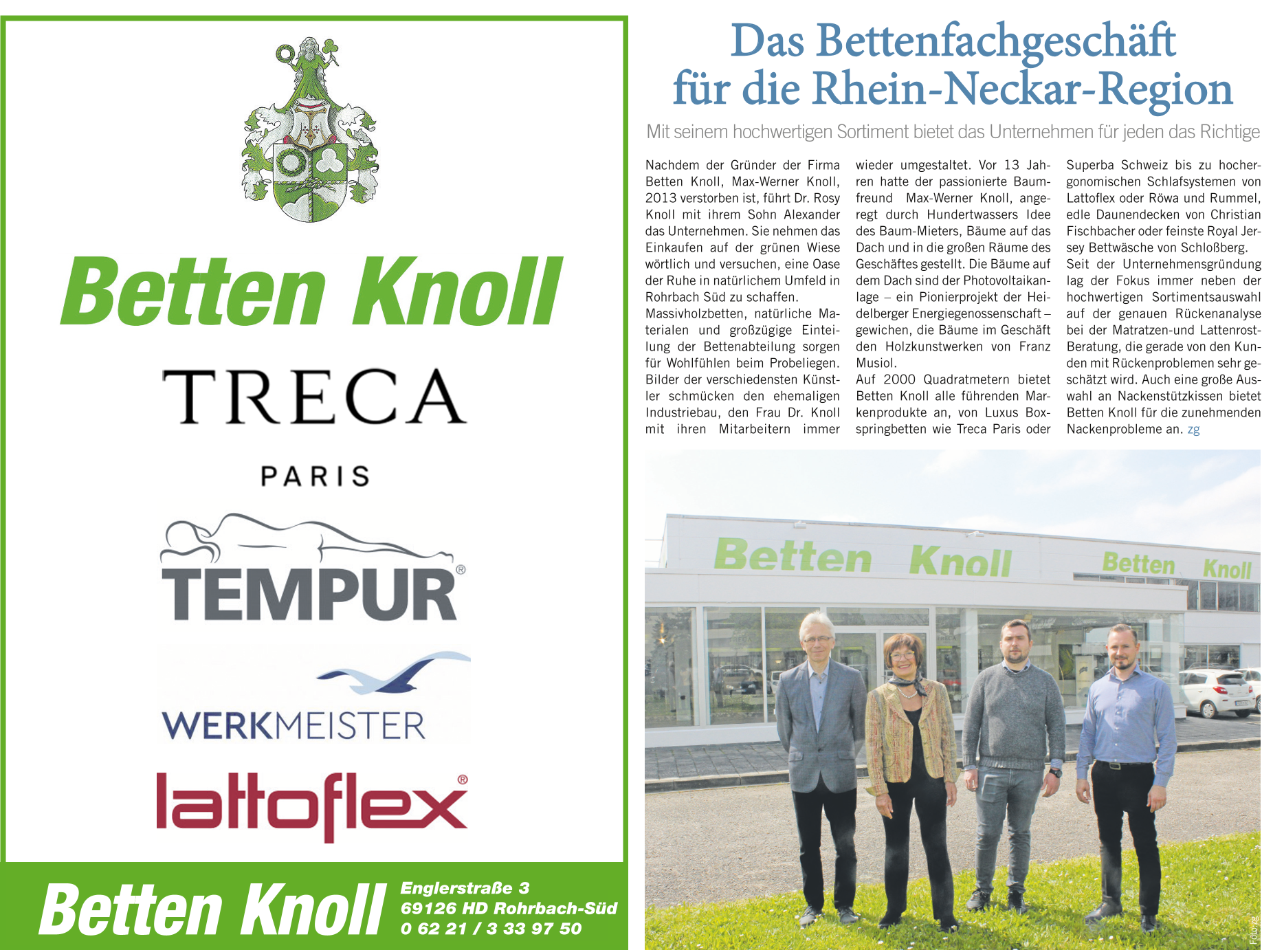 Das Bettenfachgeschäft für die Rhein-Neckar-Region